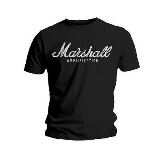 marshall amps distressed logo new t shirt all sizes more