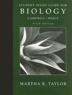 Biology Student Study Guide by Martha R. Taylor 2001, Paperback 