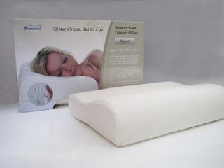 contour memory foam comfort cervical neck bed pillow r more