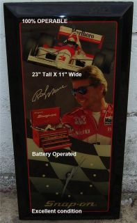penske marlboro indy rick mears wall collectible clock time left