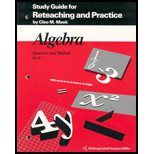 Algebra Structure and Method Study Guide for Reteaching and Practice 