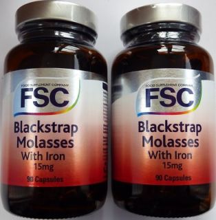 fsc blackstrap molasses iron 90 capsules buy1get1free time left $