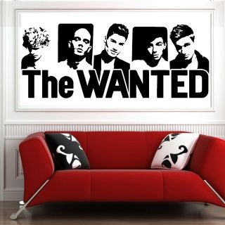 the wanted vinyl wall art sticker uk top seller fast