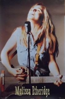 Melissa Etheridge 23x35 Live Close Up Poster 1994 Microphone