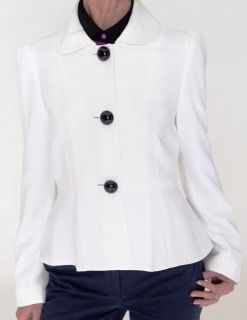 White Daisy May Coat 60s Style Mary Quant geo Coat Mod retro indie