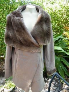 bebe jacket coat cascade shearling tan brown 191051 s m l