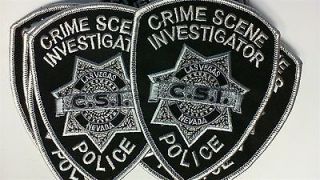 10 Patch Wholesale Lot CSI Crime Scene Police Patches Las Vegas NV 4 
