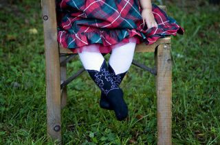 ITTY BITTY BLACK COWBOY BOOT TIGHTS, BOOTZIES FOR YOUR BABY COWGIRL 
