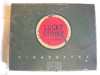 vintage lucky strike cigarette tin  4 99