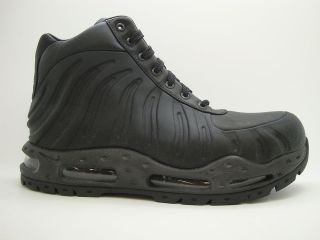 333791 001] Mens Nike Foamposite Boot Black Dark Neon Royal