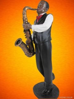 16 black man jazz sax player 95071 b time left
