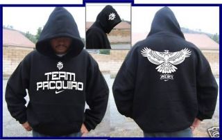 team pacquiao pacman hoodie sweatshirt t shirt blk l