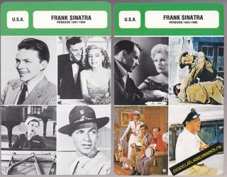frank sinatra movie star french biography photo 2 cards from