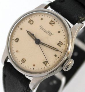 early iwc schaffhausen military wrist watch cal 89  2245 02 
