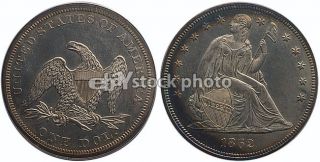 1862, Seated Liberty Dollar