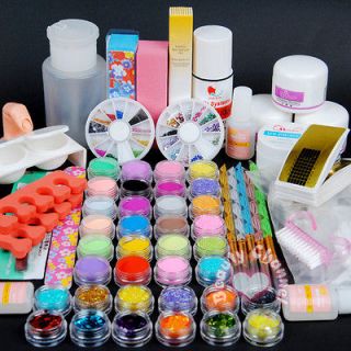 Newly listed 36 Acrylic Powder Primer UV Liquid Nail Art Tip Dust 