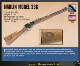 marlin model 336 rifle atlas gun classic firearms card from