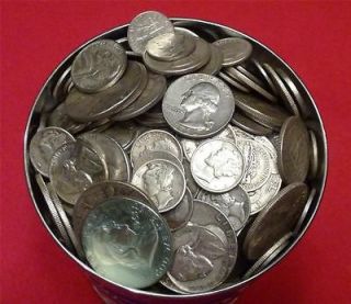   POUND LOT OLD US JUNK SILVER COINS   8 OUNCE LOT OF PRE 1965 COINS