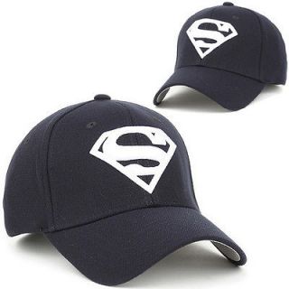 ball baseball cap superman navy blue hat flex fit sports