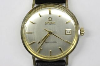 OMEGA SEAMASTER AUTOMATIC DATE 14K GOLD FILLED CASE 5X SIGNED