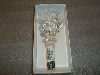 mikasa crystal bottle stopper fruit collection expedited shipping 