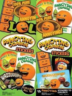 The Annoying Orange Stickers Character Complete Set of 15 Pear 