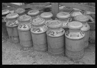 milk cans on the thaxton farm near mechanicsburg ohio time