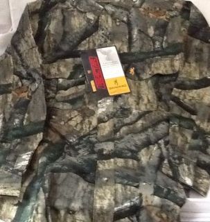 Browning Mens Wasatch Camo LS Button up Shirt NWT Mossy Oak Treestand