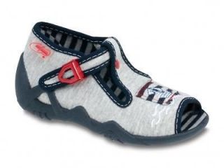 New BEFADO grey boys t strap first walker sandals open toe baby/infant 
