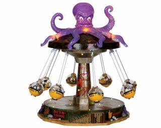 lemax spooky town oct o swing with adaptor 14379 time