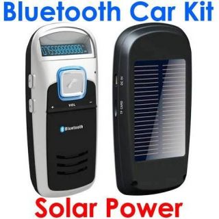 solar powered bluetooth handsfree car kit fm  player from
