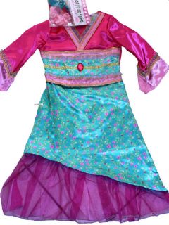 Mulan Princess Oriential dress up party Costume outfit Traditional 