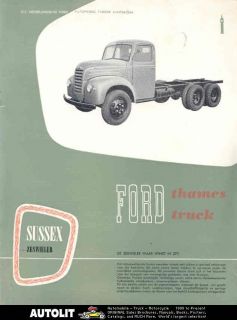 1956 ford thames v8 perkins diesel truck brochure dutch time
