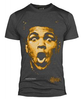 OFFICIAL MUHAMMAD ALI FACE BOXING CASSIUS CLAY T SHIRT GYM TOP MENS 