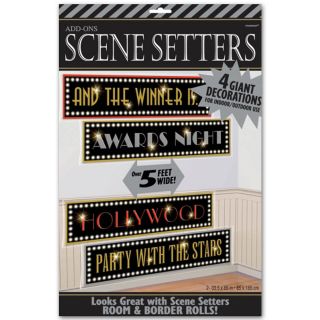 hollywood party scene setter add on awards signs from united