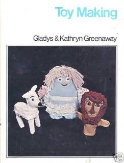 1974 book TOY MAKING dolls cat lamb monkey teddy bear squirrel llama 