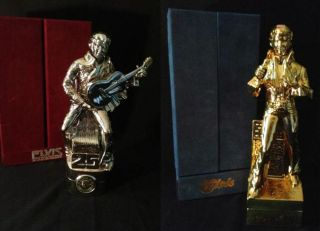 1977 Elvis Presley Limited Edition Decanters and Music Boxes