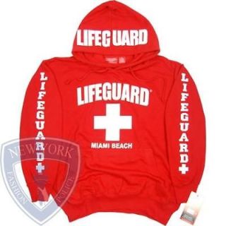 miami beach florida lifeguard hoodie hooded sweater xxl