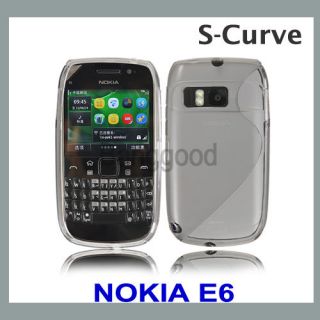 gray s curve tpu gel skin case cover for nokia