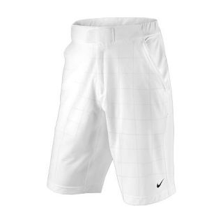 nike rafa nadal long check 2009 tennis shorts white new
