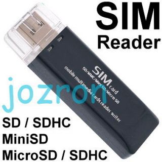 sd micro sdhc mini mobile phone sim card usb reader
