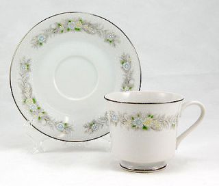 Ambiance Collection LA PETITE FLEUR 3380 013 Footed Cup and Saucer Set 