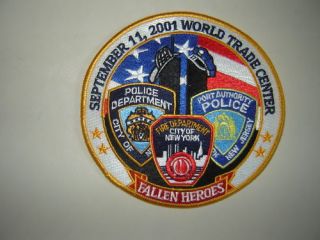 september 11 th 2001 world trader center 15 inch patch time left $ 19 