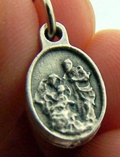   Charm Bracelet Petite Medal Nativity Set Holy Family Silver Gild 1
