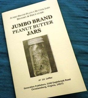 Jumbo Peanut Butter Jars, 32 pages of information. Frank Tea, and 