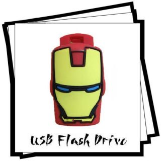 Cartoon Iron Man 8GB USB 2.0 Flash Pen Drive Memory Stick U301
