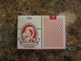 Red White Lions Series B Playing Cards by David Blaine 1 Deck