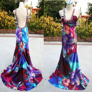 nwt beyond jovani $ 400 purple prom evening ball gown 6