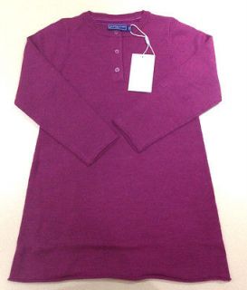 Papo dAnjo 100% Wool Child Long Dress Burgundy color Size 6yr/8yr 