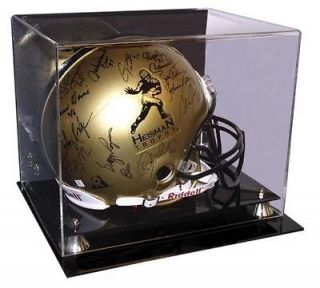 deluxe full size football helmet display case w mirror one